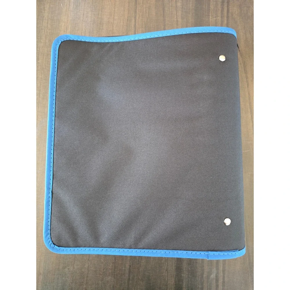 Five Star Xpanz 2 Inch Zipper Binder Black Blue 380 Sheet Capacity 71723-11521